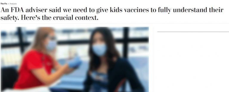 «ΣΕΙΣΜΟΣ» με σύμβουλο του FDA: Αυτά είπε για τα παιδιά και το εμβόλιο