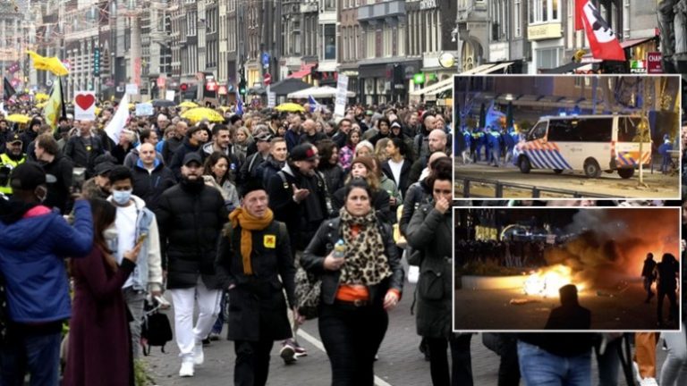 Δεύτερο βράδυ βίαιων συγκρούσεων στην Ολλανδία