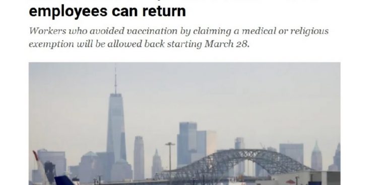 Η United Airlines υποχωρεί και παίρνει πίσω τους ανεμβολίαστους υπαλλήλους της!