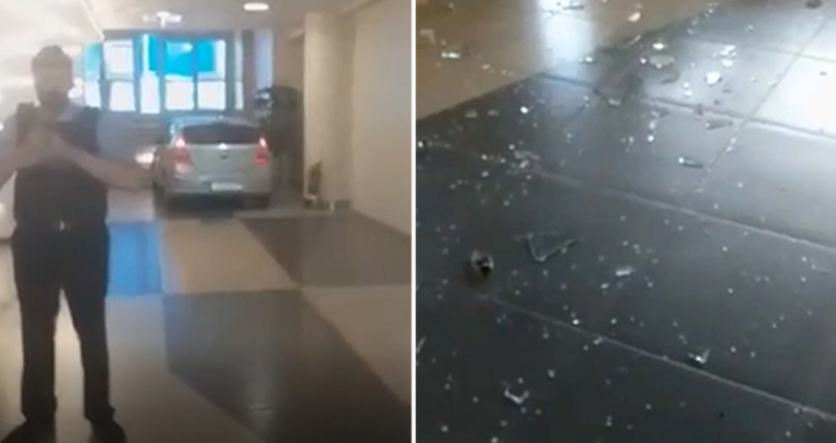 Αιγάλεω: Από θαύμα δεν υπήρξε ατύχημα στο River West – Εισέβαλε με το αυτοκίνητο μέσα από την τζαμαρία