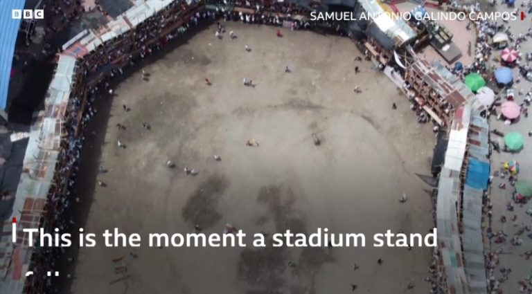 Πολλοι Νεκροι και τραυματιες σε αρενα με ταυρομαχιες οταν επεσε η εξεδρα ..!