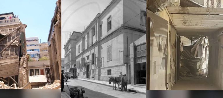 Κατέρρευσε τo κτίριο του Ελληνικού Ωδείου πάνω στον κινηματογράφο Ideal και έπεσε τμήμα της οροφής του