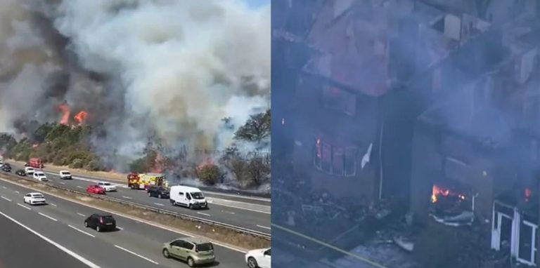 Εικόνες «Αποκάλυψης» στο Λονδίνο: Ξέσπασαν φωτιές την πιο ζεστή ημέρα στην ιστορία, σπίτια στις φλόγες