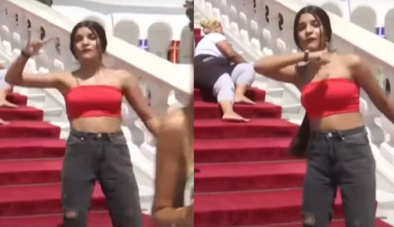 Κοπέλα απείλησε στην ΤΗΝΟ πως θα μας ΚΟΨΕΙ τον λαιμό κάνοντας το σήμα των ΓΚΡΙΖΩΝ ΛΥΚΩΝ