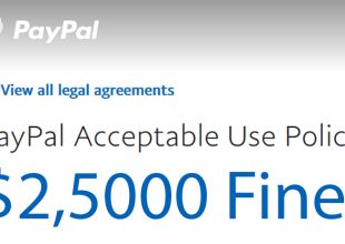 Η PayPal ανακοινώνει ότι θα κλέψει 2500 $ από τον λογαριασμό σας για κάθε περίπτωση «παραπληροφόρησης»