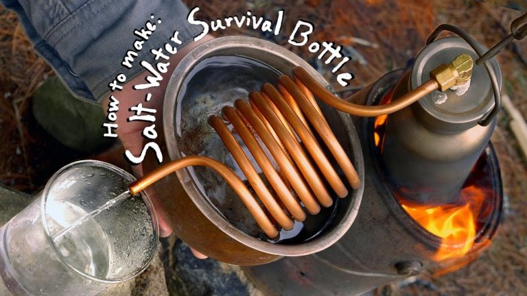 DIY μπουκάλι επιβίωσης αλατόνερου (συμπαγές κιτ αφαλάτωσης)
