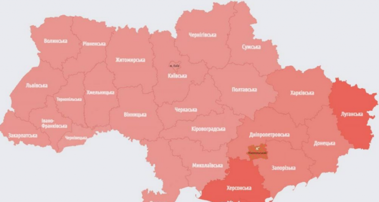 Ουκρανία: «Κόκκινος συναγερμός» για αεροπορικές επιδρομές σε όλη τη χώρα