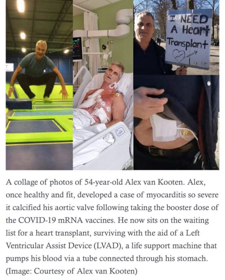 ΕΣΚΑΣΕ η καρδιά του 54χρονου υγιή Ολλανδο-Καναδού! Έκανε την αναμνηστική💉💉💉 της Pfizer με τα πολλά οφέλη για περισσότερη προστασία και πάει για μεταμόσχευση καρδιάς