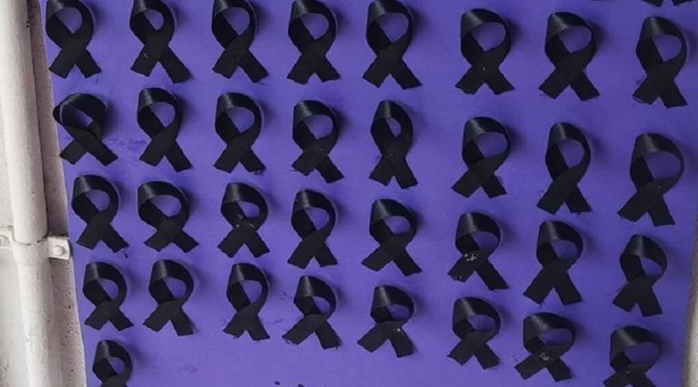 ΠΤΟΛΕΜΑΪΔΑ: ΠΟΛΙΤΕΣ ΚΡΕΜΑΣΑΝ ΠΛΑΚΑΤ ΜΕ 57 ΜΑΥΡΕΣ ΚΟΡΔΕΛΕΣ ΣΕ ΓΡΑΦΕΙΑ ΒΟΥΛΕΥΤΩΝ ΤΗΣ ΝΔ