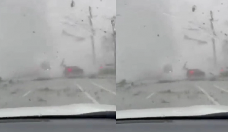 Ανεμοστρόβιλος στη Φλόριντα πετάει στον αέρα αυτοκίνητο