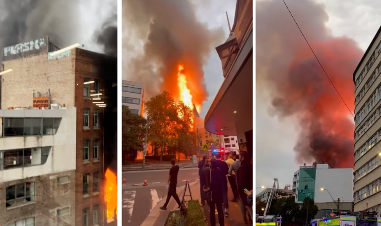 Τεράστια πυρκαγιά σε 7ώροφο κτήριο στο κέντρο του Σίδνεϊ