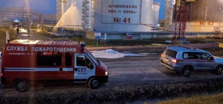 Ρωσία: Πυρκαγιά σε διυλιστήριο στην Κρασνοντάρ