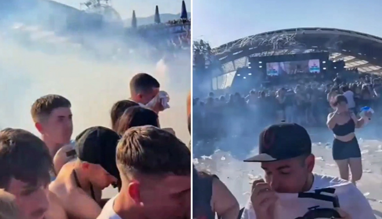 Waterboom Festival: Η στιγμή που σκάει δακρυγόνο μέσα στην αρένα και προκαλεί το απόλυτο χάος