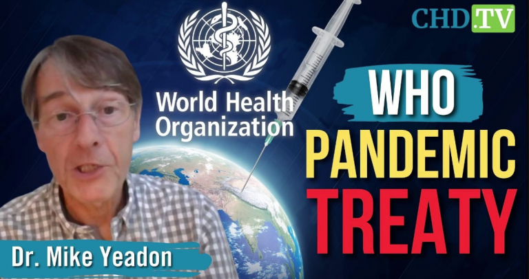 «Σταματήστε την Συνθήκη του ΠΟΥ»! Ο Dr Yeadon προειδοποιεί για χούντα