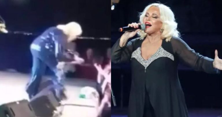 Δύσκολες ώρες για την Μπέσσυ Αργυράκη: Έπεσε από την σκηνή κατά τη διάρκεια της συναυλίας της