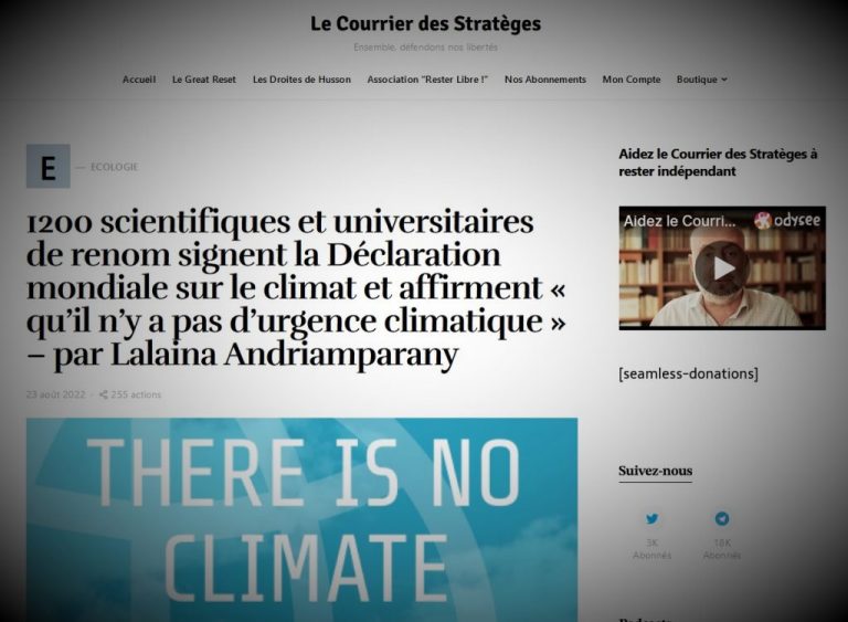 1.200 επιστήμονες διαβεβαιώνουν: «Δεν υπάρχει κλιματική αλλαγή»!