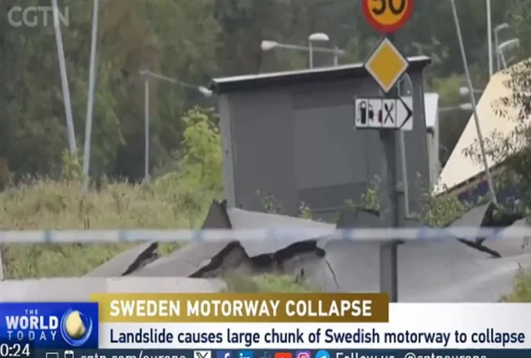 Φοβερή κατολίσθηση στη Σουηδία: Κατέρρευσε τμήμα αυτοκινητόδρομου – Τραυματίες και εικόνες καταστροφής