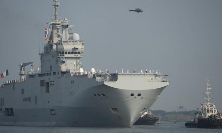 Πανίσχυρη ναυτική δύναμη στην Μεσόγειο-Δεύτερο γαλλικό ελικοπτεροφόρο το «Dixmude» στα ανοικτά των ακτών της Γάζας