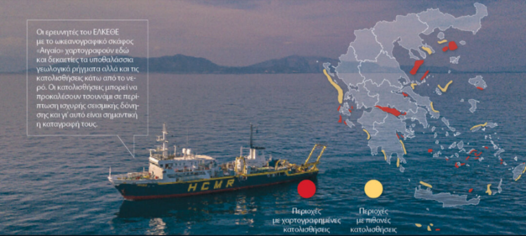 «Ακούν» τις πλάκες κάτω από τον βυθό της Ελλάδας