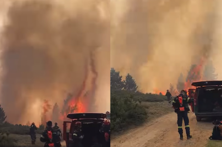 Καταλάβατε τι θα γίνει το καλοκαίρι; Για τρίτη μέρα καίγονται τα Πιέρια Όρη!