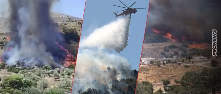 Πύρινος εφιάλτης: Νεκρός 45χρονος στην Σταμάτα που έχει γίνει «κάρβουνο» – Οι φλόγες κατακαίουν την Κερατέα