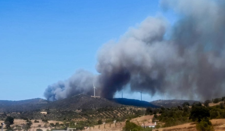 Ανεξέλεγκτη η μεγάλη φωτιά στην Εύβοια: Νέο μήνυμα εκκένωσης στα Κριεζά