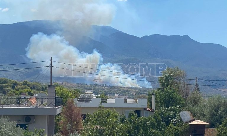 Φωτιά στο Νέο Μάζι Μεγάρων – Έκτακτο μήνυμα του 112 για πλήρη ετοιμότητα