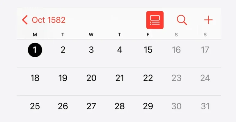 Γιατί λείπουν 10 μέρες από τον Οκτώβριο του 1582 στο τηλέφωνό σας;