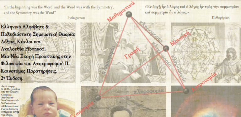 Eλληνικό Aλφάβητο & Πολυδιάστατη Ʃημειωτική Θεωρία: Λέξεις, Kύκλοι και Aκολουθία Fibonacci.