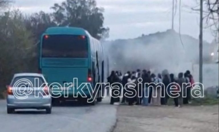 Κέρκυρα: Αναστάτωση σε σχολικό λεωφορείο λόγω καπνών – Κατέβηκαν με ασφάλεια οι μαθητές