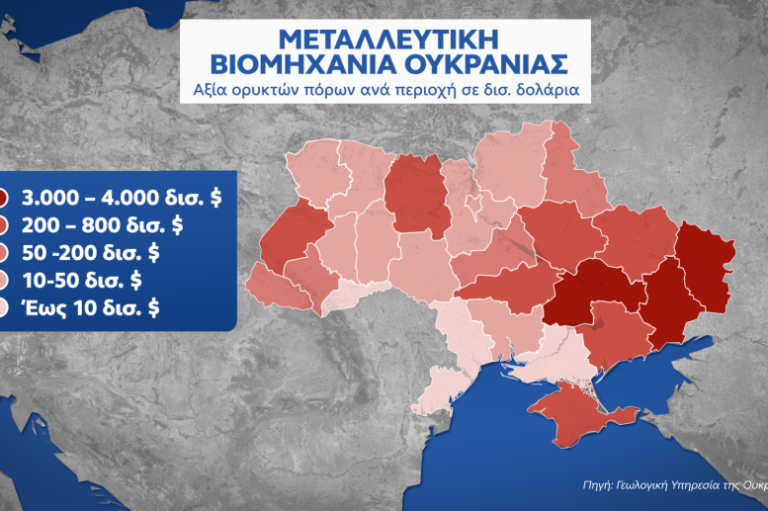 Ο χάρτης με τις σπάνιες γαίες και τα πολύτιμα ορυκτά της Ουκρανίας που θέλει ο Τραμπ -Χρησιμοποιούνται στα… πάντα