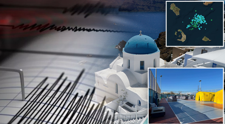 Σαντορίνη: Νέες ισχυρές δονήσεις έως 4,5 Ρίχτερ τα ξημερώματα της Δευτέρας