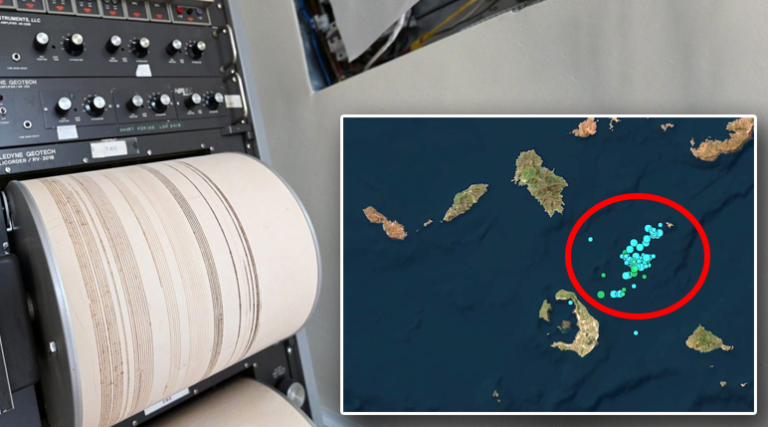Σμήνος σεισμικών δονήσεων στην Σαντορίνη