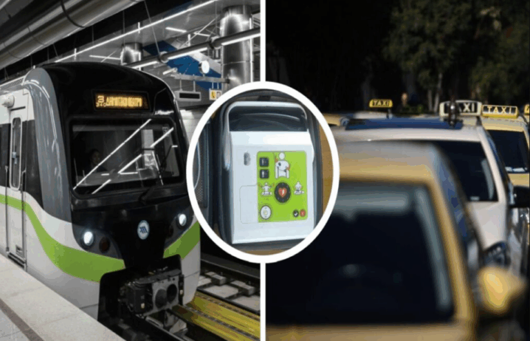 Τοποθετούνται απινιδωτές σε όλους τους σταθμούς του μετρό της Αθήνας – Εθελοντικά και στα Ταξί