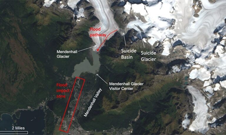 Παγετωνική έκρηξη στην Αλάσκα πριν από τη συνάντηση Τραμπ – Πούτιν