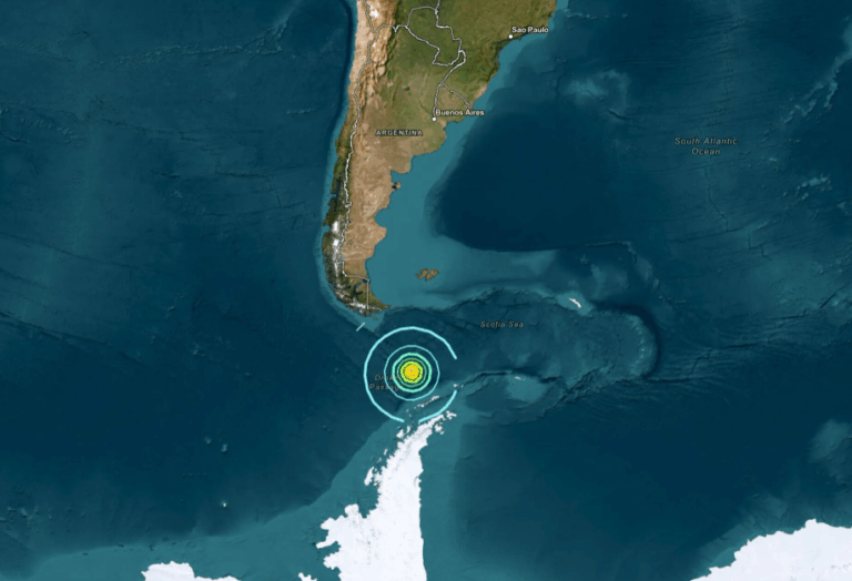 Ισχυρός σεισμός 7,5 Ρίχτερ μεταξύ Νότιας Αμερικής και Ανταρκτικής