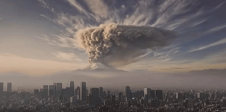 Τι θα συμβεί εάν εκραγεί το ηφαίστειο στο όρος Φούτζι της Ιαπωνίας: Σοκαριστικό βίντεο φτιαγμένο με AI