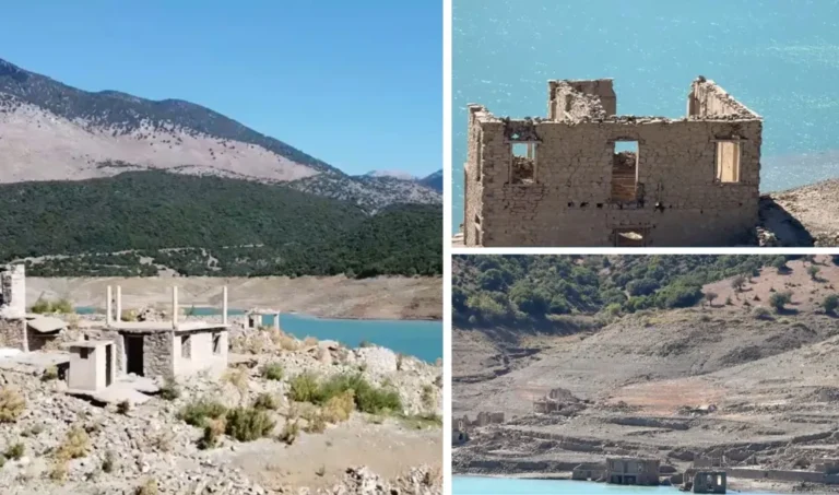 Φωκίδα: Αναδύεται ξανά το βυθισμένο χωριό Κάλλιο στη Δωρίδα – Σοβαρή ανησυχία για τη λίμνη του Μόρνου