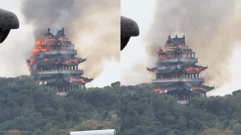 Μεγάλη φωτιά στον 1.500 ετών ναό Yongqing στην Κίνα