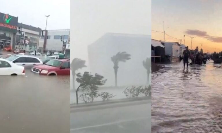Εικόνες βιβλικής καταστροφής στην Τζέντα: Ισχυρή βροχόπτωση «έπνιξε» δρόμους και μαγαζιά