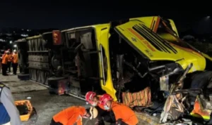 Σοκαριστικό τροχαίο στην Ινδονησία: Τουλάχιστον 16 νεκροί μετά απο ανατροπή λεωφορείου