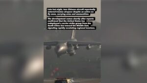 Βίντεο δείχνει κινεζικά αεροσκάφη να μεταφέρουν όπλα και πυρομαχικά στο Ιράν