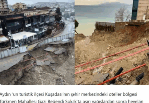 Τουρκία: Κατολισθήσεις απειλούν πεντάστερα ξενοδοχεία στην περιοχή Αϊδινίου