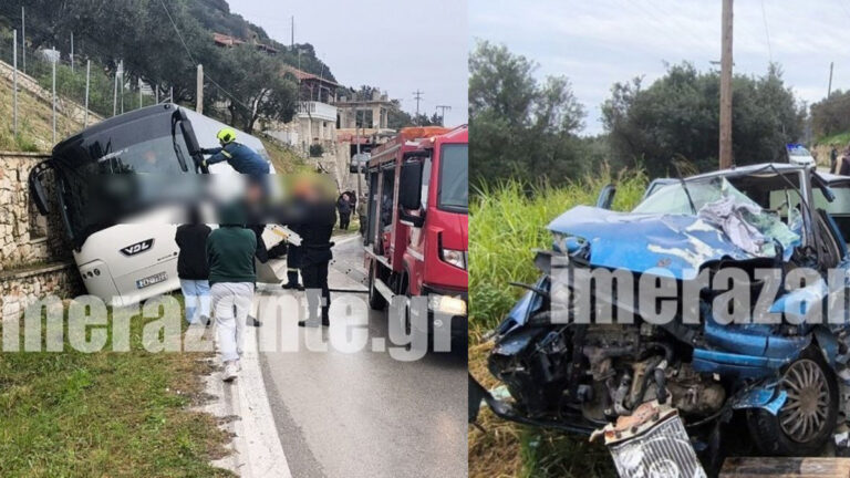 Σχολικό συγκρούστηκε με ΙΧ – Νεκρός ο οδηγός του αυτοκινήτου