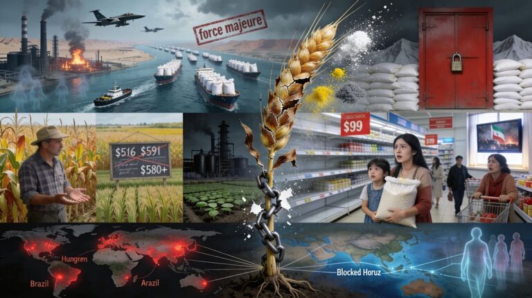 Η «Αόρατη Κρίση» που θα Γεμίσει τα Ράφια με Αέρα: Το Κλείσιμο του Ορμούζ δεν Σκοτώνει Μόνο με Βόμβες — Σκοτώνει με Πείνα! 1 Εκατομμύριο Τόνοι Λιπασμάτων Εγκλωβισμένοι, ο Πλανήτης Οδεύει σε Επισιτιστική Καταστροφή