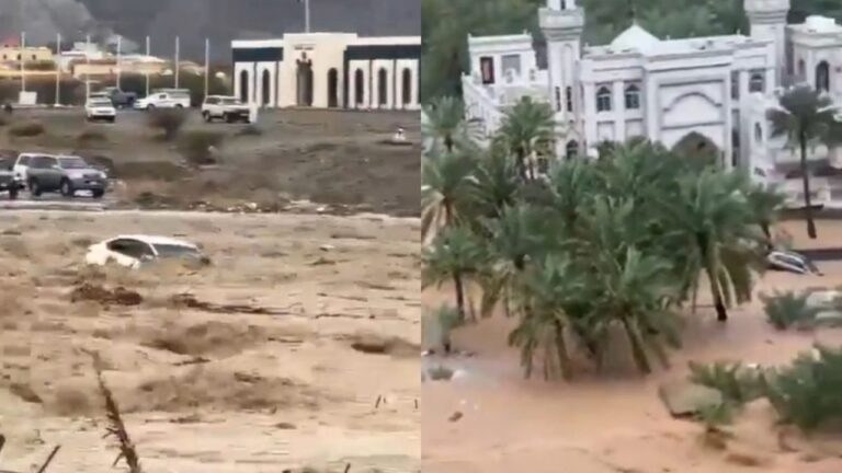 Μετά τους βομβαρδισμούς σφοδρές καταιγίδες «έπνιξαν» τα ΗΑΕ και μετέτρεψαν την έρημο σε θάλασσα!
