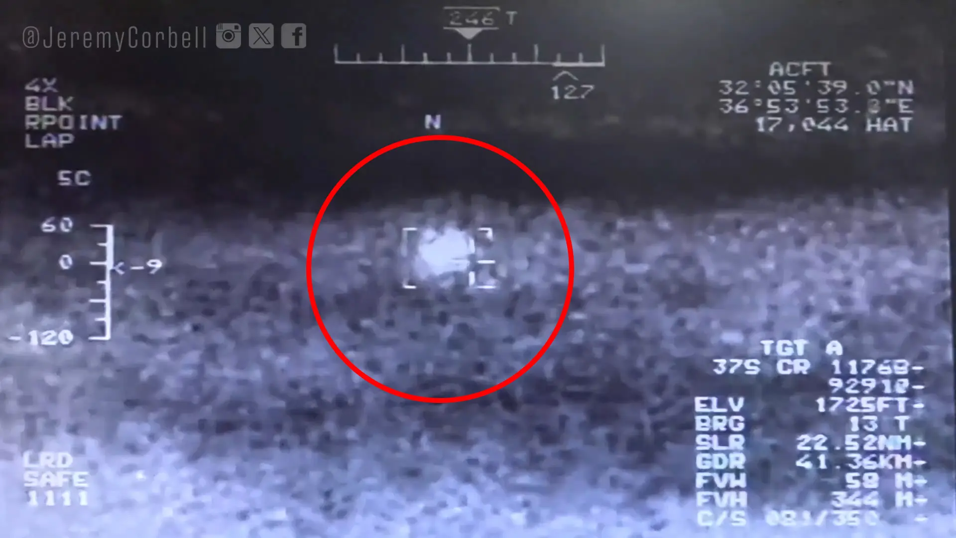 One of the videos requested, titled “Syrian UAP instant acceleration,” was released in February by journalist Jeremy Corbell.JeremyCorbell/X