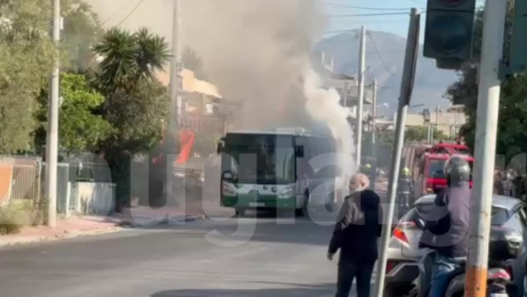 «Λαμπάδιασε» λεωφορείο εν κινήσει στο Ίλιον