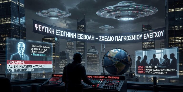Πλήρης Επιβεβαίωση της Ιστοσελίδας μας περί Ψεύτικης Εξωγήινης Εισβολής σε Παγκόσμια Κλίμακα