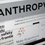 Λογότυπο και σελίδα της Anthropic σε οθόνη υπολογιστή – δικαστική διαμάχη με το Πεντάγωνο
